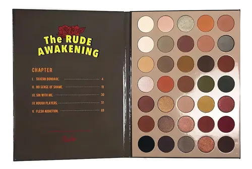 Paleta 35 Sombras The Rude Awakening 35 Eyeshadow Palette Book 5 tonos Mates y Satinados