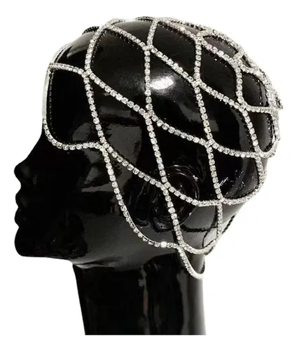 Cadena De Pelo Cristalina Elegante Piedra 1 Pieza