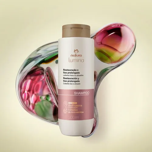 Shampoo Lumina Restauración Y Liso Prolongado 300 Ml