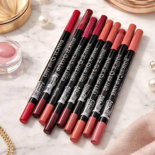 Pink 21 Lápiz Delineador De Labios Set X12 Colores Surtidos