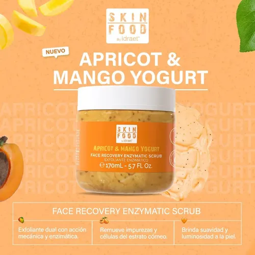 Idraet Skin Food Mango Yogurt Exfoliante Enzimático 170ml