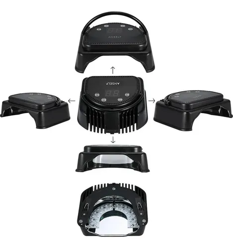 Lámpara De Uñas Led Uv Anself 64w Con Pantalla Lcd