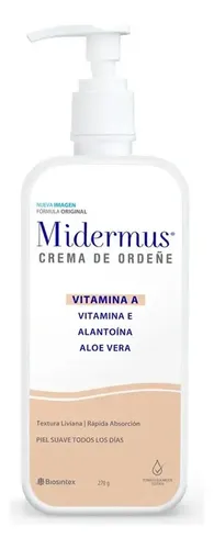 Midermus Crema De Ordeñe Vitamina A Aloe Vera 270 G