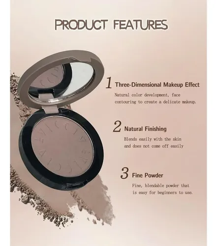 Paleta De Contorno Fría, Polvo Matte Para Maquillaje