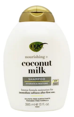 Ogx Coconut Milk Shampoo Coco Nutritivo Cabello Seco X 385ml