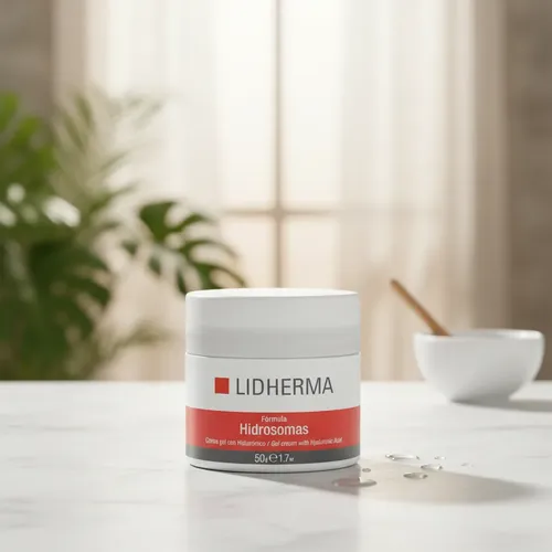 Crema Facial Apta Rosacea Hidrosomas Hialuronico Lidherma
