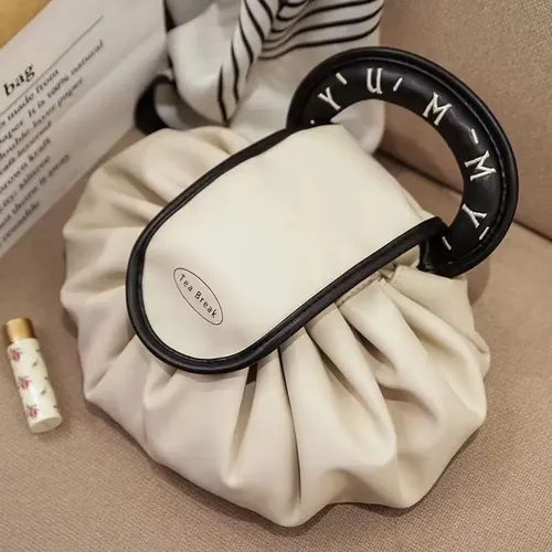 Bolsa De Maquillaje De Viaje Elegante Con Cordón P (bn) Desi Not Specified