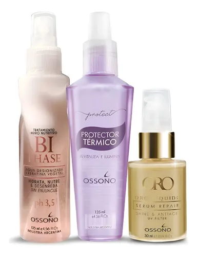 Protector Termico Serum Oro+ Bifase Keratina Ossono