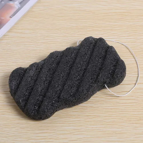 Set De Esponja Konjac Con Carbón De Bambú Activado, Para Uso