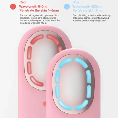 Cepillo Limpiador Eléctrico Rojo Sonic Facial