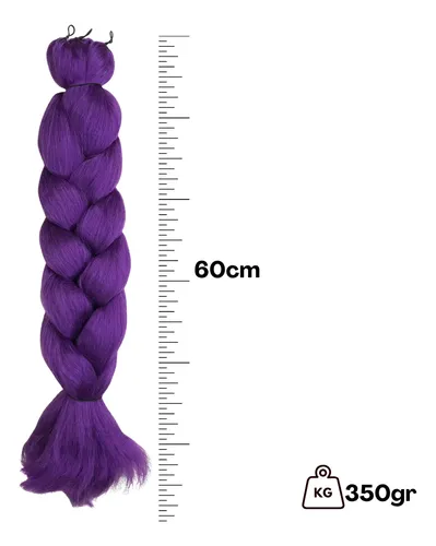 Jumbo Morado De 60 Cm Para Trenzar Al Guerrero Del K-pop Rum