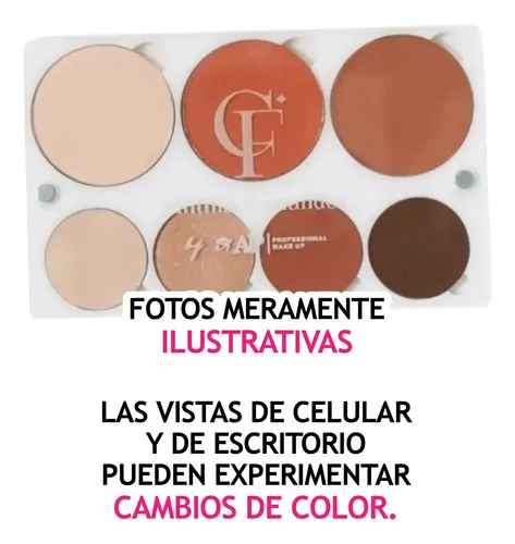 Paleta De Día Rostro Y Ojos By Cinthia Day Palette Sombra Ap