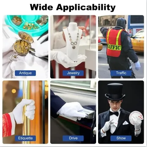 Guantes De Algodón Blancos Para Manos Secas Y Eczema