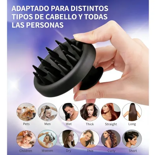 Set De 2 Cepillos De Masaje Para Cabello, Negros** Tt