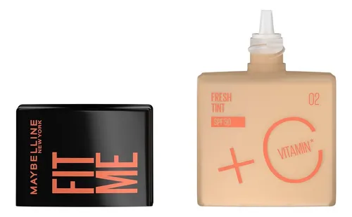 Base de maquillaje líquida Maybelline FIT ME FRESH TINT Fresh tint Base Líquida Fit Me Fresh Tint tono cor 02 – 30mL 30g