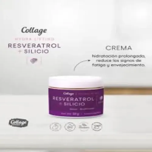 Crema Facial Resveratrol + Silicio Antioxidante Uva Collage Momento De Aplicación Día/noche Tipo De Piel Todo Tipo De Piel