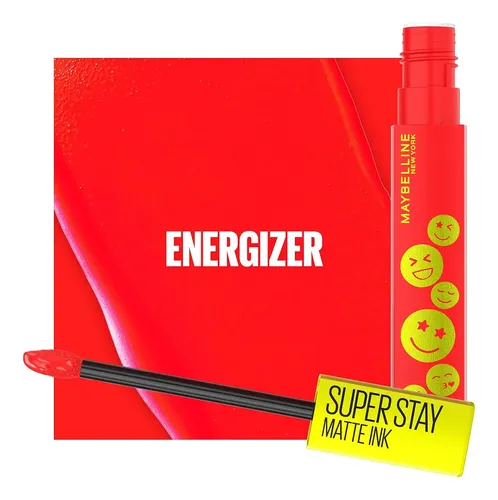 Lápiz labial Maybelline Super Stay Matte Ink de larga duración Color 445 Energizer