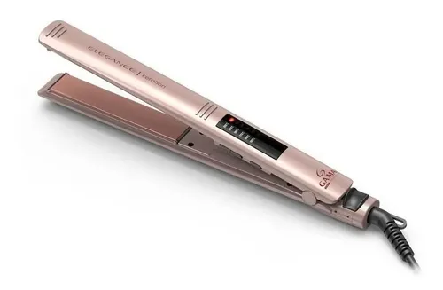 Planchita De Pelo Ga.ma Elegance Keration Led con Regulador de Temperatura Color Dorado