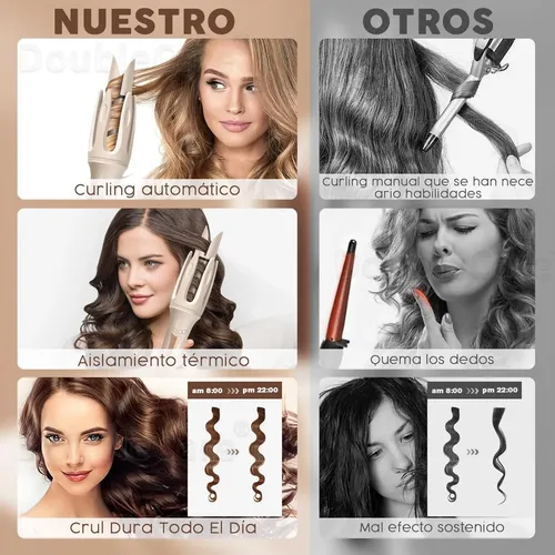 Tenazas Para Rizar Cabello Automático,32mm Rizadora