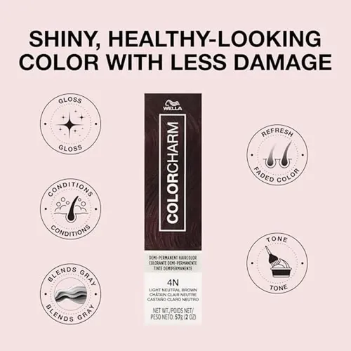 Tinte Para Cabello Semipermanente Colorcharm: Brillo, Refres