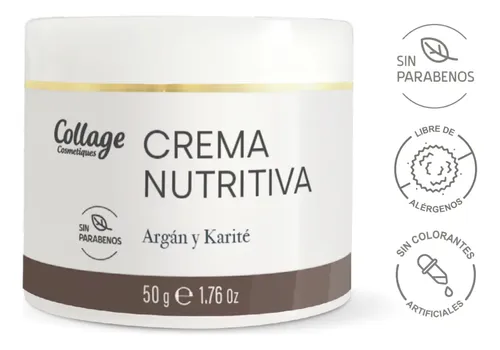 Crema Nutritiva Con Argán Oil Y Manteca De Karité Collage