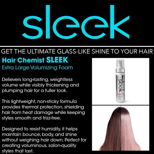 Espuma Voluminizadora Sleek Hair Chemist 8 Oz