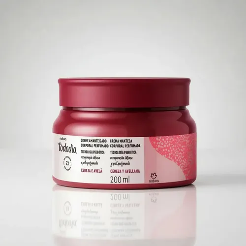 Natura Tododia Crema Mantecada de Cereza y Avellana 200ml
