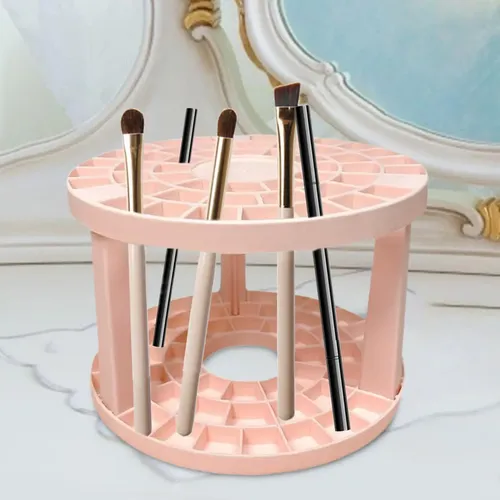 Px 2 Soporte Para Brochas De Maquillaje, Portalápices Rosa .