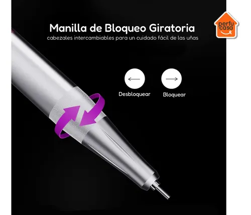 Torno de Uñas Profesional Eloise 35000 RPM Manicura Pedicura