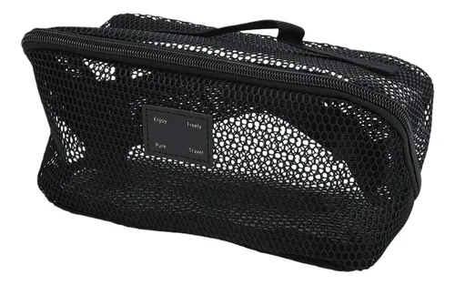 Neceser De Viaje, Malla, Maquillaje, Gran Capacidad, Abierto