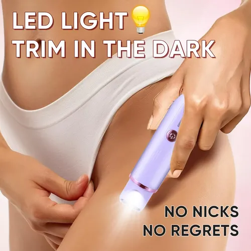 ~afeitadora Eléctrica 2 En 1 Mujer Corporal Y Facial Rosada