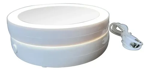 Espejo Para Maquillaje Doble C/ Aumento 10x Y Luz Led Blanco
