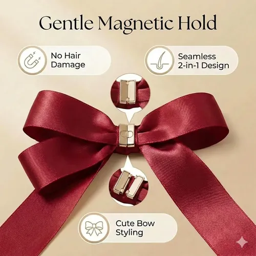 Magnetic Bow Clip,2026 Magnetic Bow Hair Clips For Women,