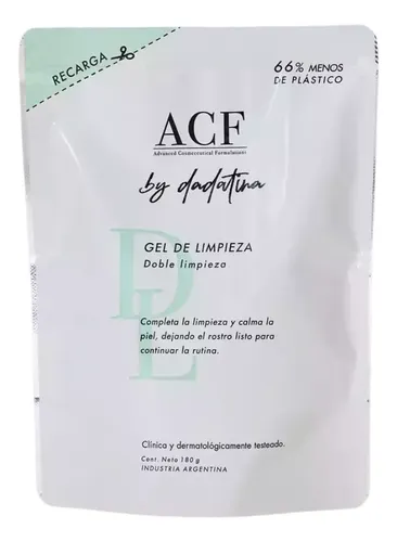 Acf By Dadatina Gel De Limpieza Doble Limpieza+ Refill 200gr