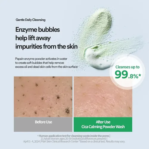 Tocobo Cica Ferment Enzimas Polvo Limpiador Facial 50 G