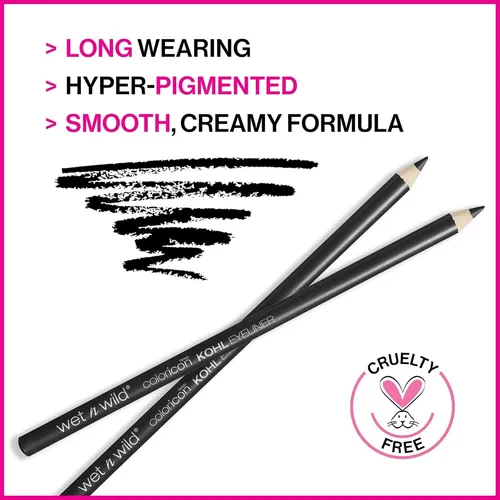 Wet N Wild Lápiz Kohl Ojos Negro Intenso 1.1g