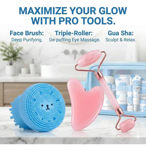 Conjunto De Cuidado Con Leche Para Niños 14 Pcs Guasha