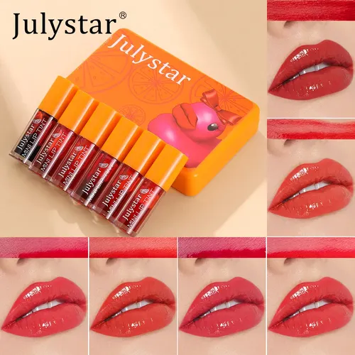 Set De 6 Tintes Líquidos De Labios En Colores Para Uso Diari