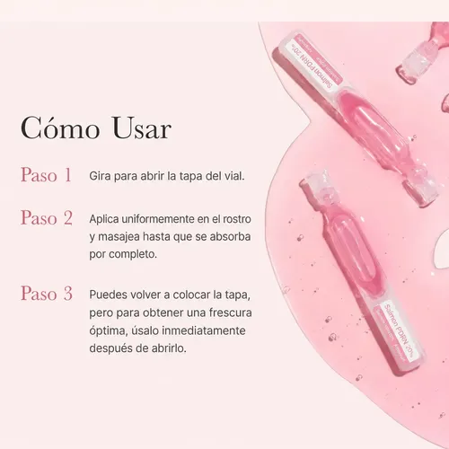 Medicube Salmon Dna Pdrn Rosa Sérum de Un Día 10 Ampollas Tipo de Piel Todo Tipo de Piel