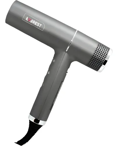 Secador De Pelo Everest Ideal 2000 W Con Difusor Color Negro