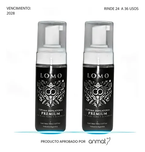 Pack X2 Espuma Depiladora Íntima Hombre Lomo Aloe Vera