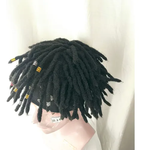 El Sombrero De Hip-hop Con Peluca De Rastas Se Puede Usar Di