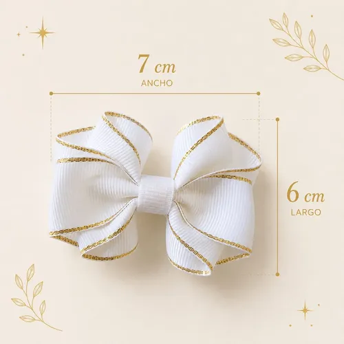 Moño Colita Niña Lazo Set X6 Cinta Gros Importada