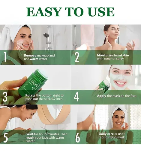 Mascarilla Facial Green Te Mask Valeera/meidian Original 30g