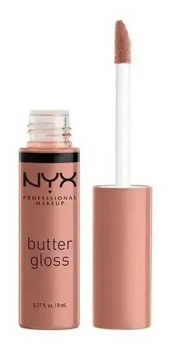 Labial Líquido Nyx Butter Gloss Cobertura Ligera A Media 8ml