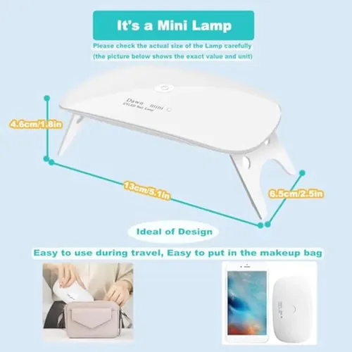 Kepma Uv Led Secador De Uñas Mini Lámpara Portátil
