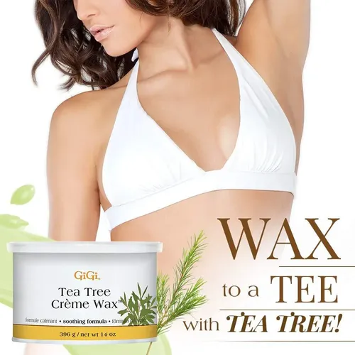 Cera Cremosa De Árbol De Té Gigi Tea Tree Crème Wax 14 Oz