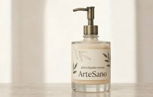 Kit Jabón Líquido Natural Artesanal Con Color Y Esencia