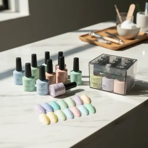 Kit 12 Esmalte Semipermanente Gel Uv/led Pasteles City Girl