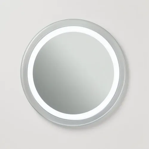 Espejo Moderno Digital Luz Led Redondo Baño Smart Touch 60cm